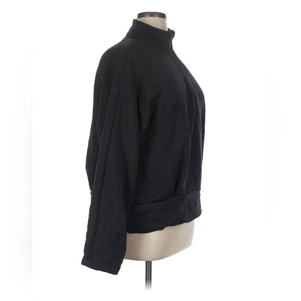 Athleta Black Quarter-Zip Pullover - Picture 3 of 5
